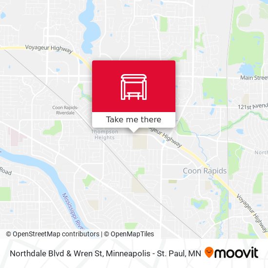 Mapa de Northdale Blvd & Wren St