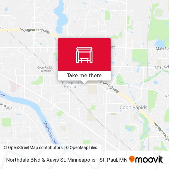 Northdale Blvd & Xavis St map