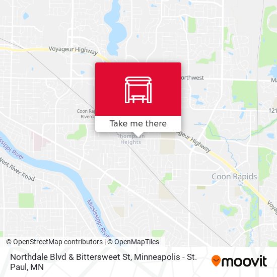 Mapa de Northdale Blvd & Bittersweet St
