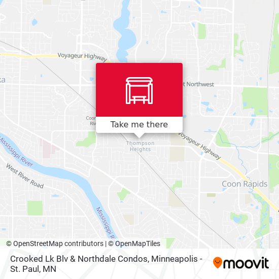 Mapa de Crooked Lk Blv & Northdale Condos
