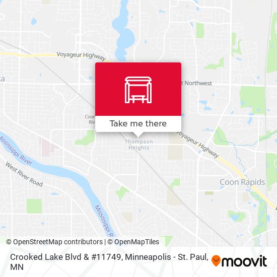 Mapa de Crooked Lake Blvd & #11749