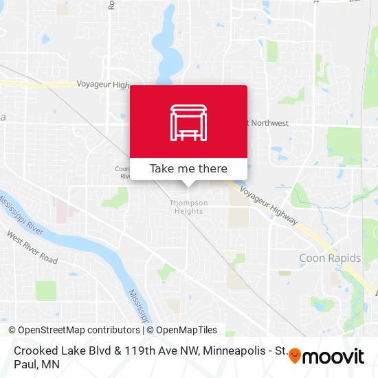 Mapa de Crooked Lake Blvd & 119th Ave NW