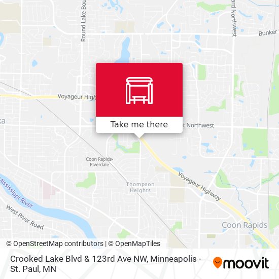 Crooked Lake Blvd & 123rd Ave NW map