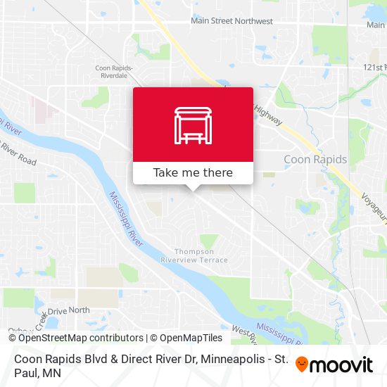 Coon Rapids Blvd & Direct River Dr map