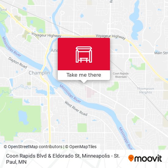 Coon Rapids Blvd & Eldorado St map