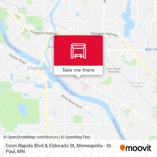 Coon Rapids Blvd & Eldorado St map