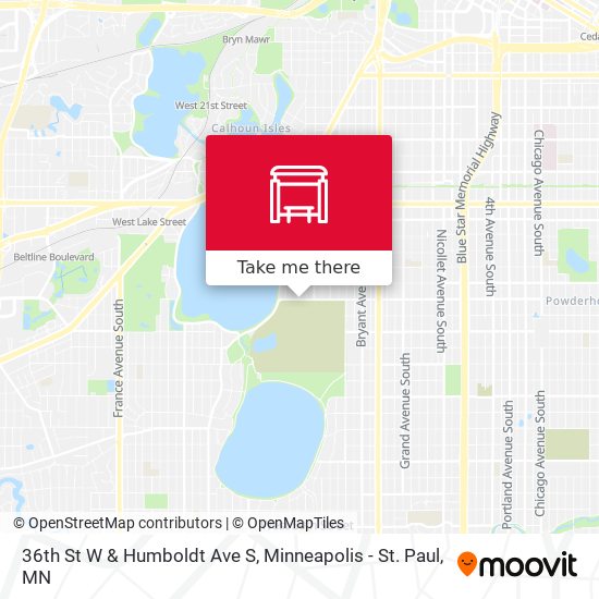 36th St W & Humboldt Ave S map