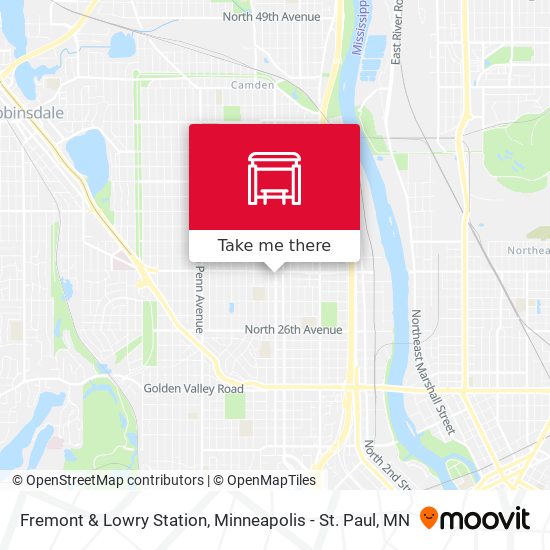 Fremont & Lowry Station map