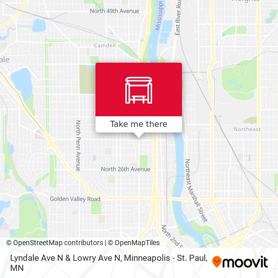 Mapa de Lyndale Ave N & Lowry Ave N