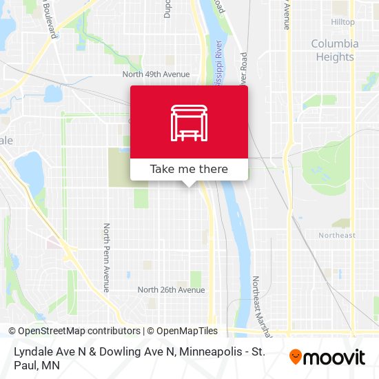 Lyndale Ave N & Dowling Ave N map
