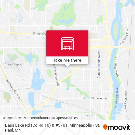 Bass Lake Rd (Co Rd 10) & #5701 map