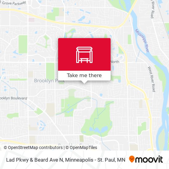 Lad Pkwy & Beard Ave N map