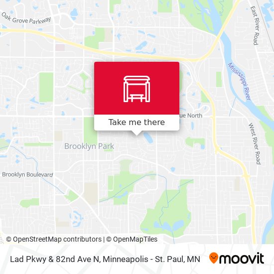 Mapa de Lad Pkwy & 82nd Ave N