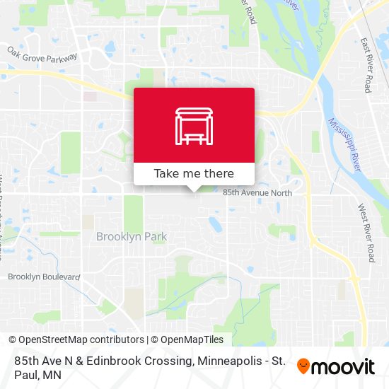85th Ave N & Edinbrook Crossing map