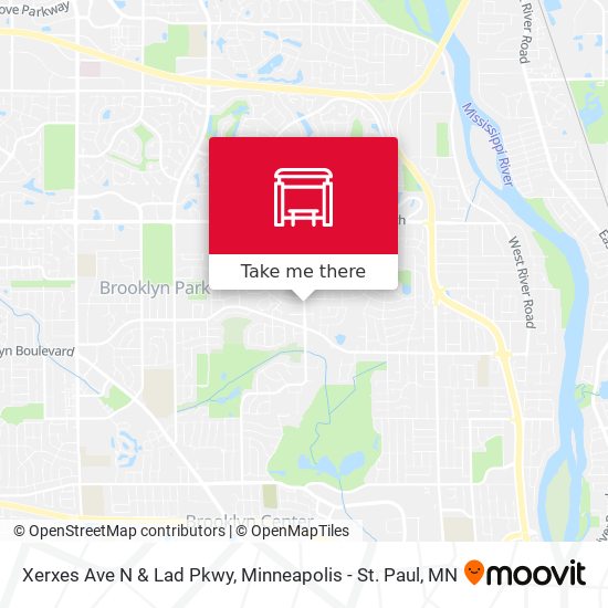 Mapa de Xerxes Ave N & Lad Pkwy
