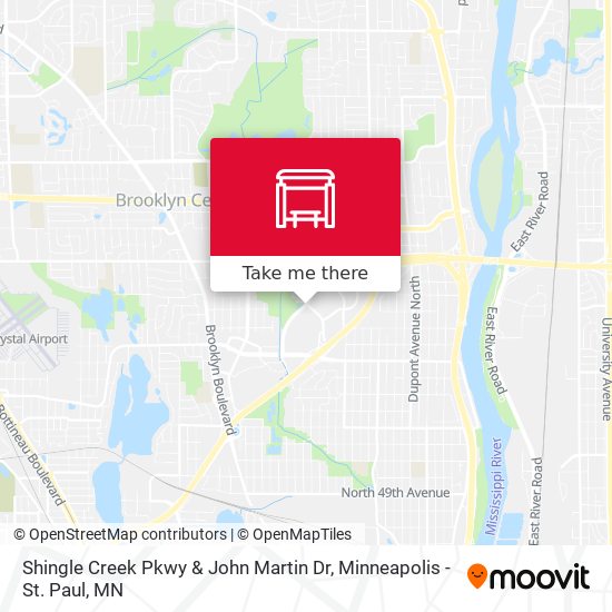 Shingle Creek Pkwy & John Martin Dr map