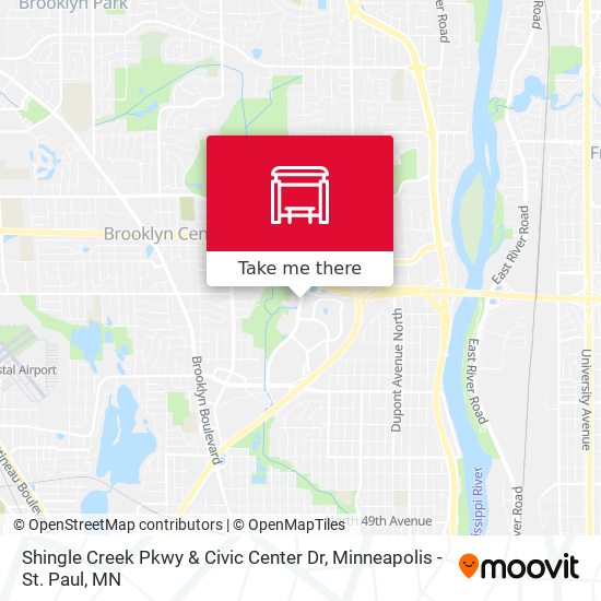 Shingle Creek Pkwy & Civic Center Dr map