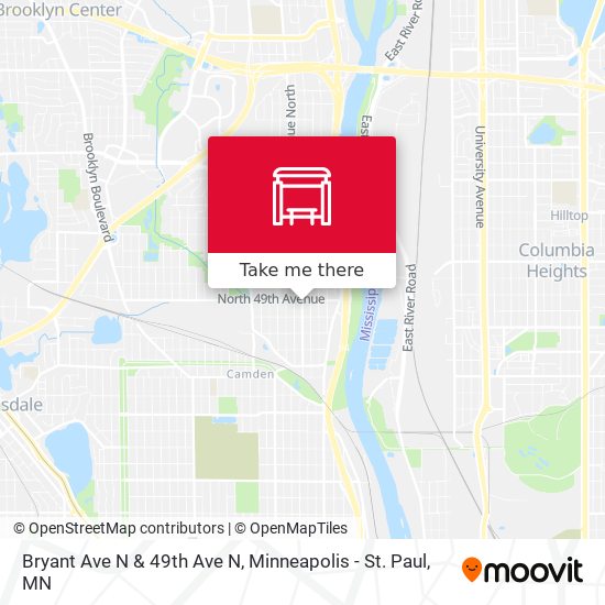 Mapa de Bryant Ave N & 49th Ave N