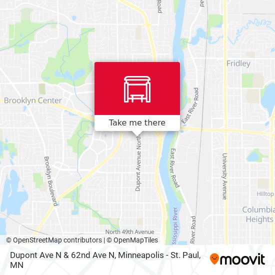 Mapa de Dupont Ave N & 62nd Ave N