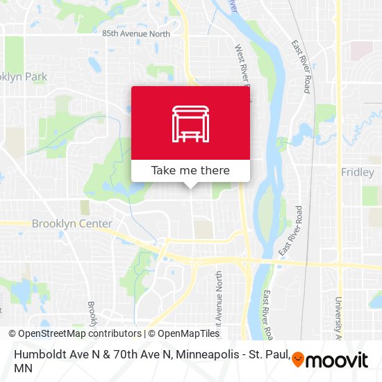 Mapa de Humboldt Ave N & 70th Ave N