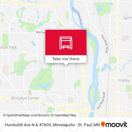 Mapa de Humboldt Ave N & #7600
