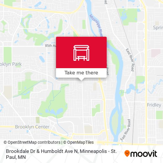 Mapa de Brookdale Dr & Humboldt Ave N