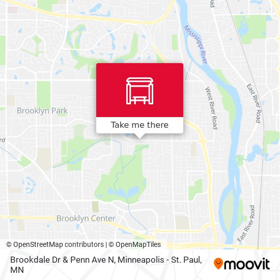 Mapa de Brookdale Dr & Penn Ave N