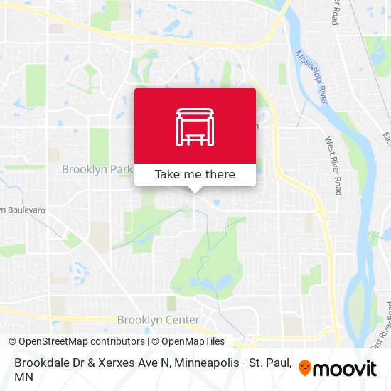 Brookdale Dr & Xerxes Ave N map