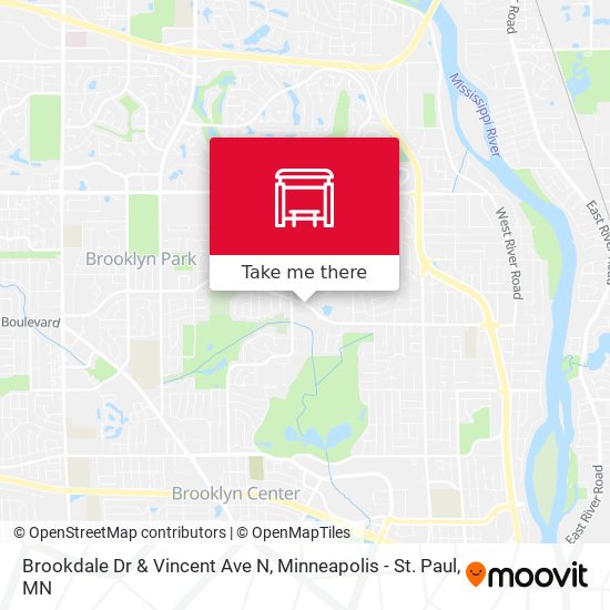 Brookdale Dr & Vincent Ave N map