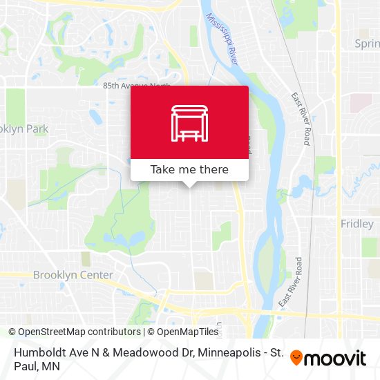 Humboldt Ave N & Meadowood Dr map