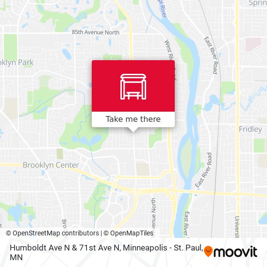 Mapa de Humboldt Ave N & 71st Ave N