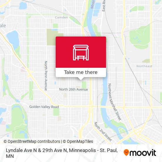 Lyndale Ave N & 29th Ave N map