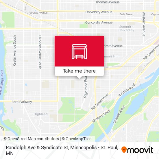 Randolph Ave & Syndicate St map