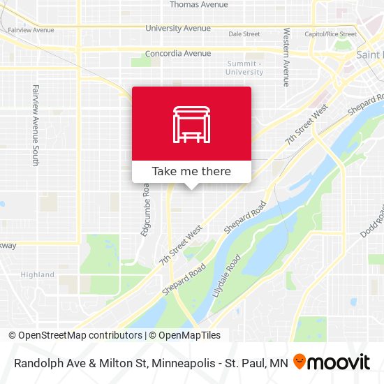 Mapa de Randolph Ave & Milton St