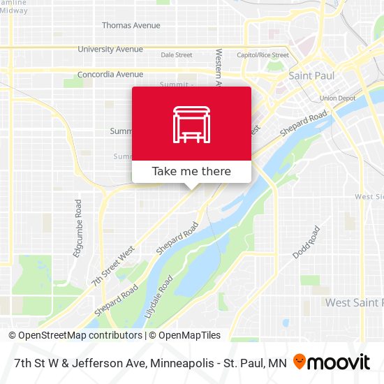 Mapa de 7th St W & Jefferson Ave