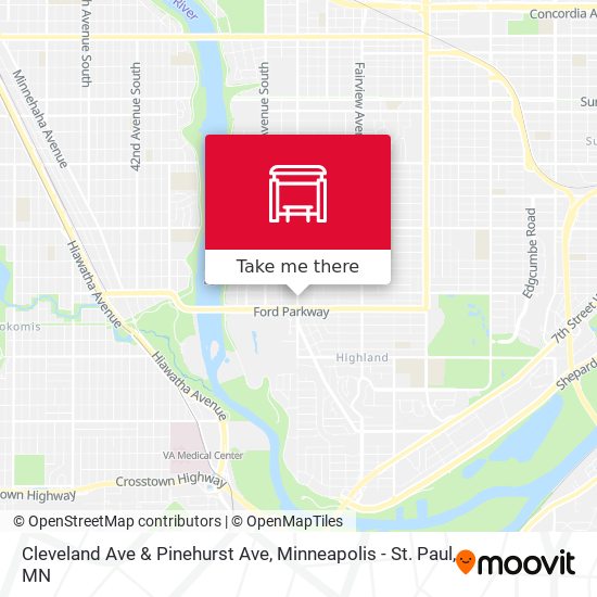 Cleveland Ave & Pinehurst Ave map