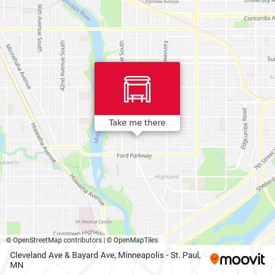 Mapa de Cleveland Ave & Bayard Ave