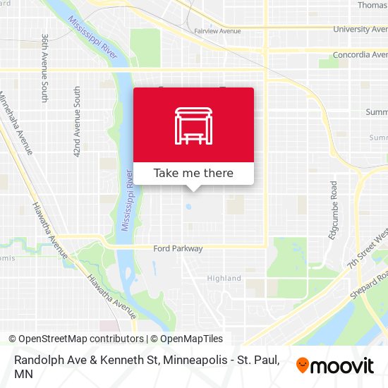 Randolph Ave & Kenneth St map