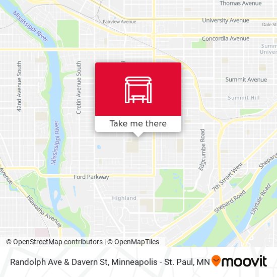 Mapa de Randolph Ave & Davern St