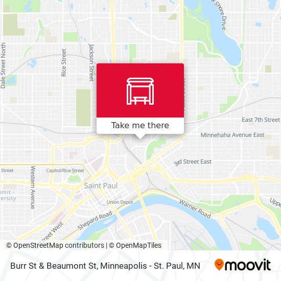 Burr St & Beaumont St map