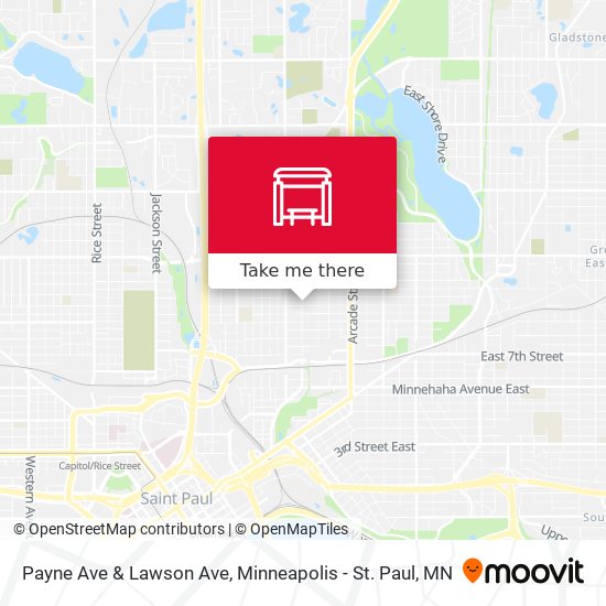 Payne Ave & Lawson Ave map