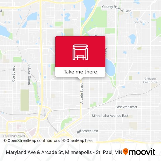 Maryland Ave & Arcade St map