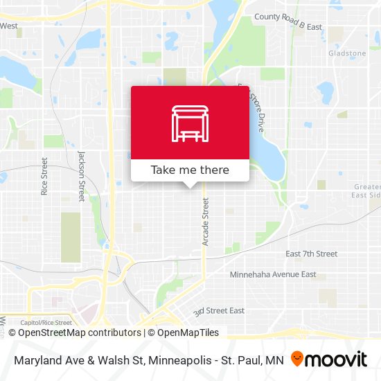 Maryland Ave & Walsh St map
