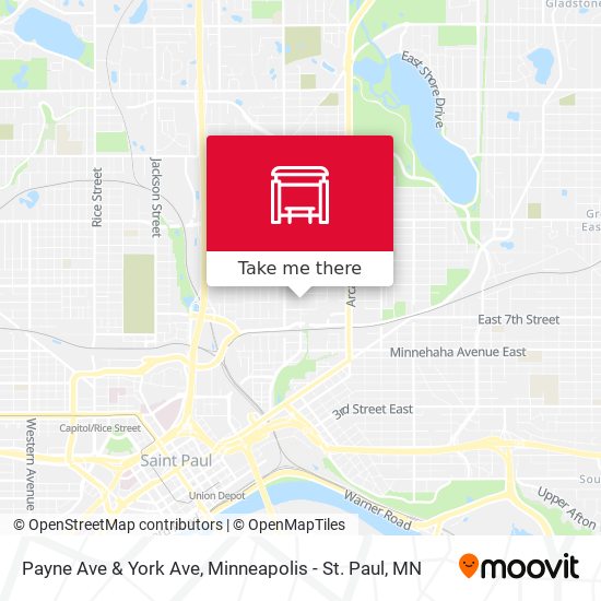 Payne Ave & York Ave map