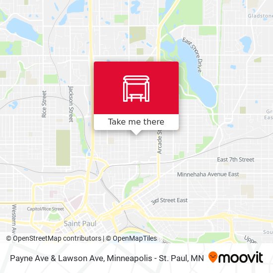 Payne Ave & Lawson Ave map