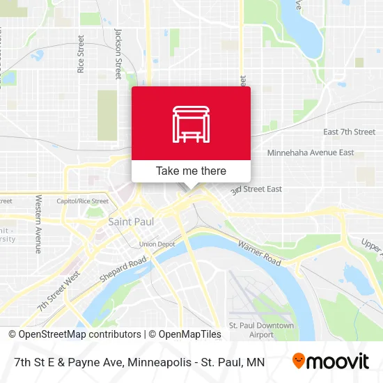 Mapa de 7th St E & Payne Ave