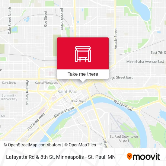 Lafayette Rd & 8th St map
