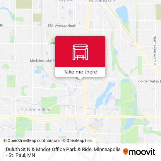 Duluth St N & Mndot Office Park & Ride map