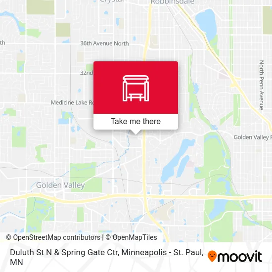 Duluth St N & Spring Gate Ctr map