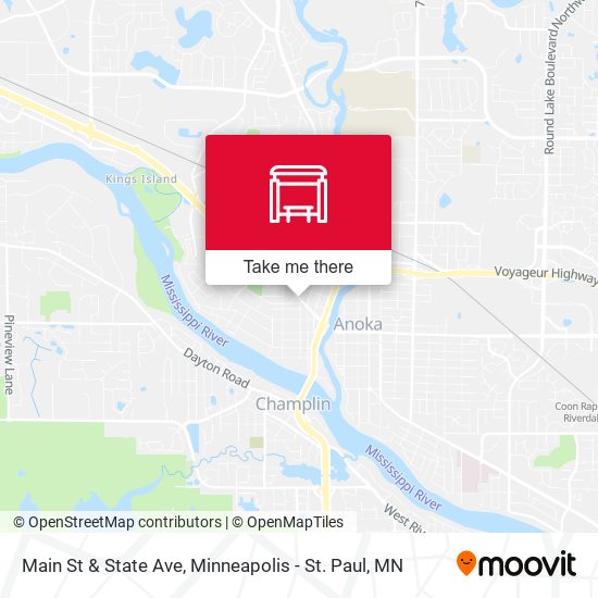 Main St & State Ave map